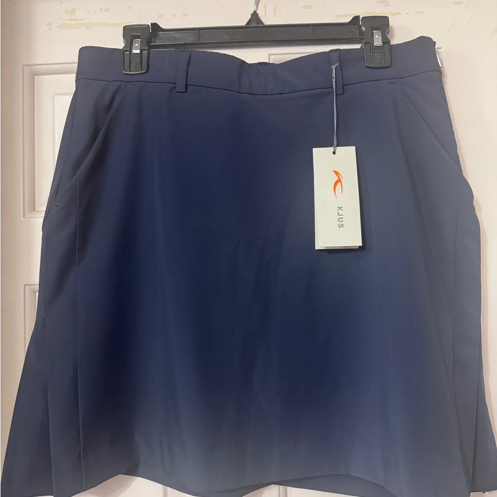 KUUS Navy A-Line Skirt - Women's